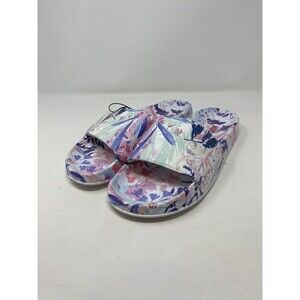 Muk Luks Essentials Shoes Womens Size 11-12 XL Slide Sandals Comfort Pool Floral